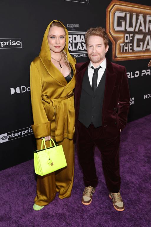 Clare Grant and Seth Green