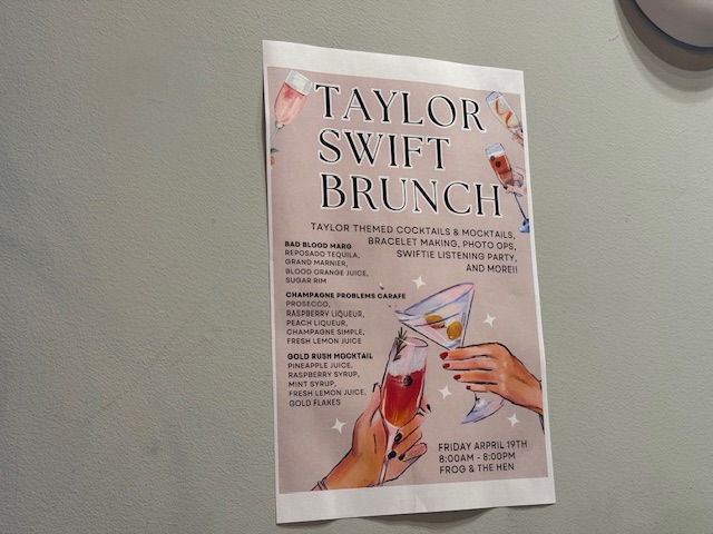 Taylor Swift Drink Menu